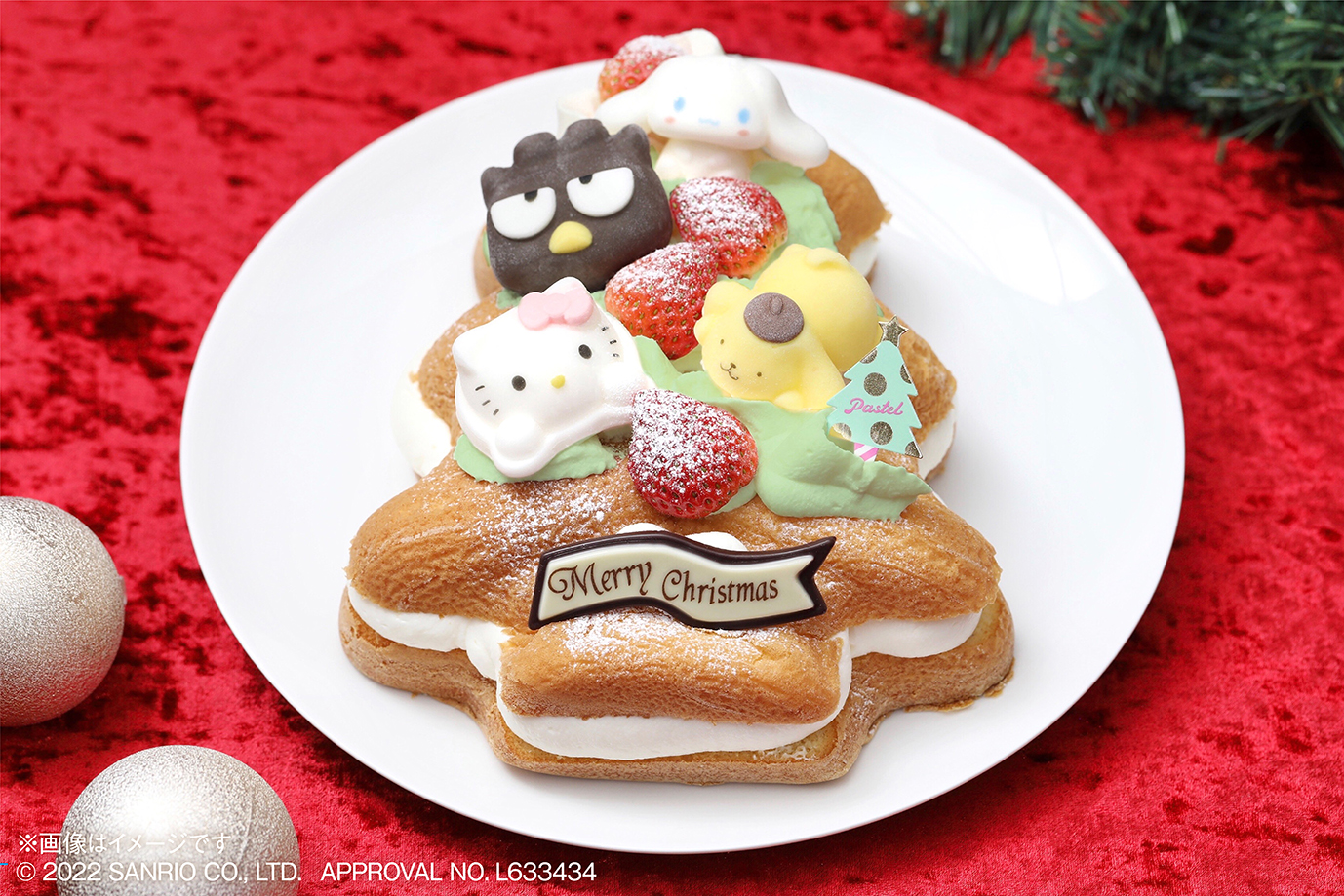 500台限定 コラボ限定クリスマスケーキ サンリオキャラクターズ とのコラボしたスペシャルなクリスマスケーキが初登場 なめらかプリンのパステル Pastel 公式サイト
